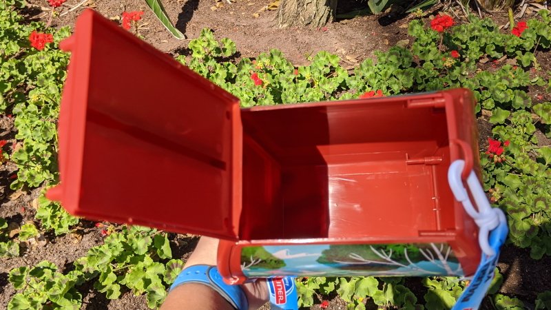 The Skyliner popcorn bucket at Walt Disney World Resort Epcot inside