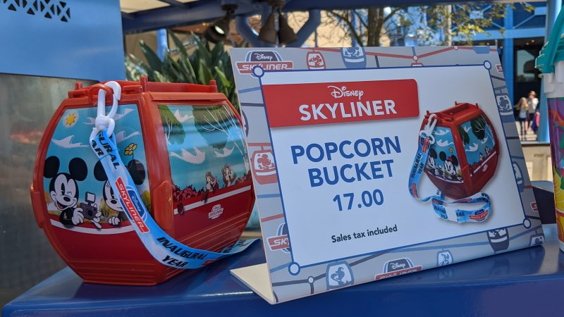 The Skyliner popcorn bucket at Walt Disney World Resort Epcot price