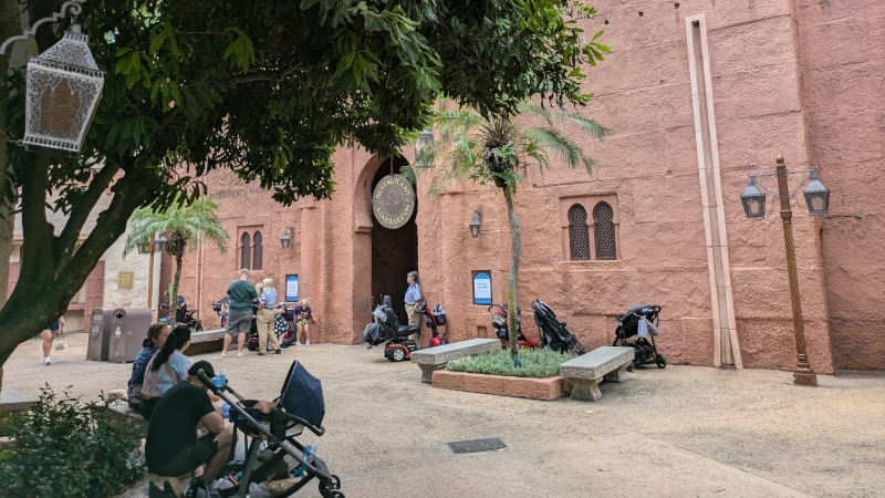 Nap Time Magic: We Found a Nice Spot for a Stroller Snooze at Epcot